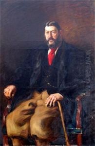 Portrait Of John Singer Sargent by Wilfred Gabriel De Glehn