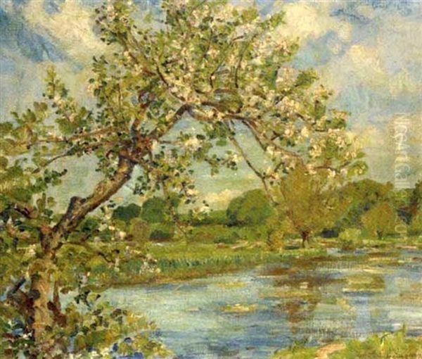 Springtime On The Avon, Great Durnford - view 1