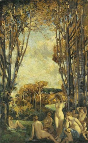 Classical Nudes In Landscape - view 1