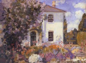 The Artist's House At Stratford Tony, Wiltshire by Wilfred Gabriel De Glehn