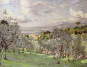 The Olive Grove by Wilfred Gabriel De Glehn