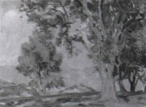 Provencal Landscape by Wilfred Gabriel De Glehn