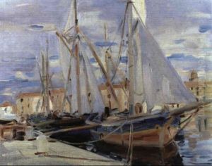 Sailing Boats, St. Tropez by Wilfred Gabriel De Glehn