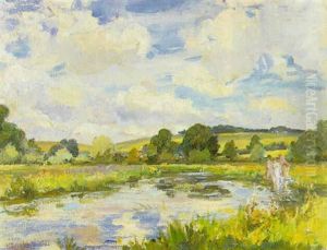 Bathing In The Avon, Wiltshire