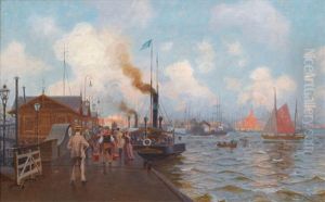 The Old Landungsbrucken With Paddle Steamer