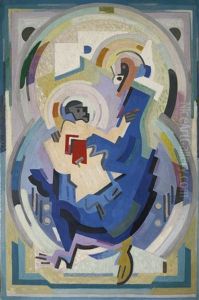 Vierge Noire (vierge A L'enfant) by Albert Gleizes