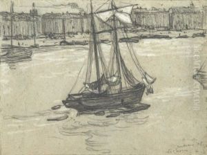 Voiliers Au Port by Albert Gleizes