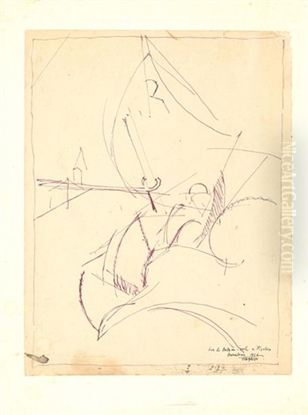 Sur Le Bateau A Voile De Picabia, Barcelone - view 1