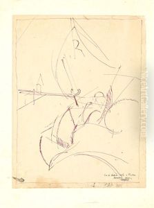 Sur Le Bateau A Voile De Picabia, Barcelone by Albert Gleizes