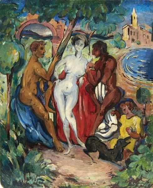 Femme, Deux Hommes Et Enfants - view 1