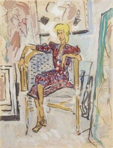 Jeune Femme Ou Jeune Fille Assise by Albert Gleizes