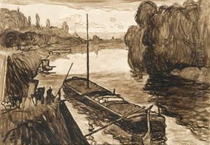 Peniche Ou Neuilly Ou Le Debarquement De La Peniche by Albert Gleizes