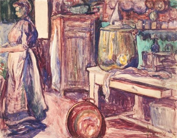 Femme A La Cuisine - view 1