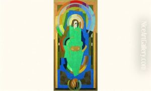 Figure En Vert Ou Element Central Des Sept Elements Ou Figure En Gloire by Albert Gleizes