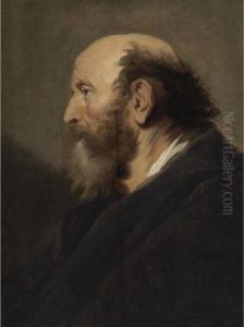 Profile Portrait Of A Bearded Man by Jacob Adriaensz Backer