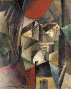 Paysage Avec Moulin by Albert Gleizes