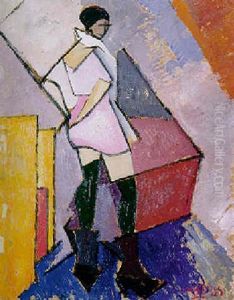 Femme En Rose by Albert Gleizes