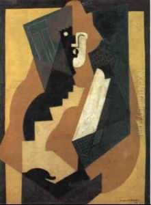 Portrait De Femme Ou Buste De Femme Cubiste by Albert Gleizes