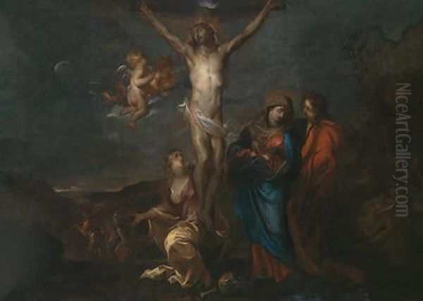 Cristo In Croce Con Figure Accessorie - view 1