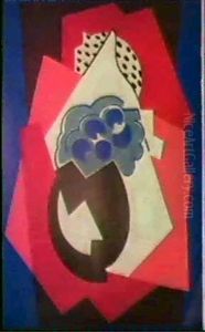 Komposition Mit Schwarzer Vase(composition Au Bol Noir) by Albert Gleizes