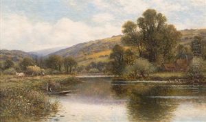 Streatley On Thames by Alfred Glendening Jr.