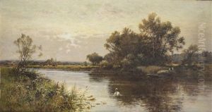 Penton Hook On The Thames by Alfred Glendening Jr.