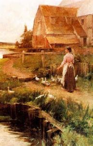 Tending The Ducks by Alfred Glendening Jr.