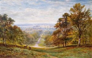 The Cottage Garden by Alfred Augustus Glendening Sr.