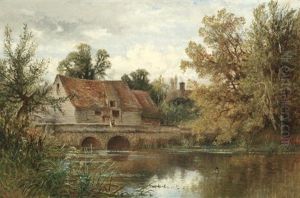 Barrington Mill, Near Cambridge by Alfred Augustus Glendening Sr.