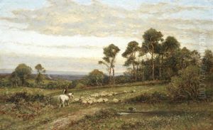 A Surrey Pasture by Alfred Augustus Glendening Sr.