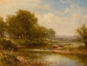A Summer Day, North Wales by Alfred Augustus Glendening Sr.
