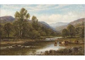 Moment At The Waterside by Alfred Augustus Glendening Sr.