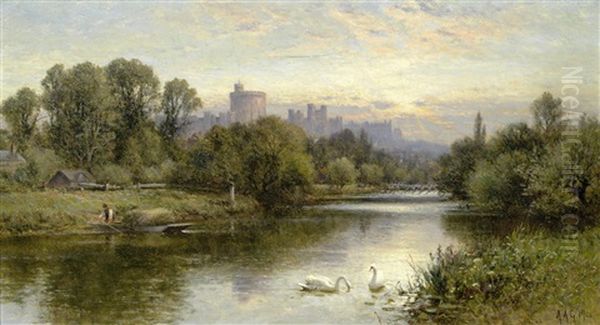 A View Of Windsor Castle From The Thames - view 1