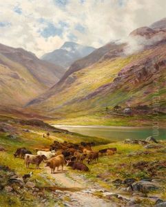 Schottische Landschaft by Alfred Augustus Glendening Sr.