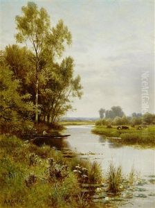 Sheep Grazing (+ Fishing In A Quiet Spot; Pair)