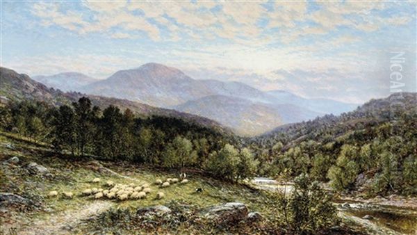 Along The Riverbank by Alfred Augustus Glendening Sr.
