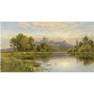 The Thames At Windsor by Alfred Augustus Glendening Sr.