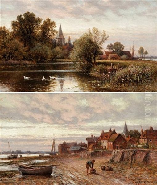 Views Of Bosham, Sussex (pair) - view 1