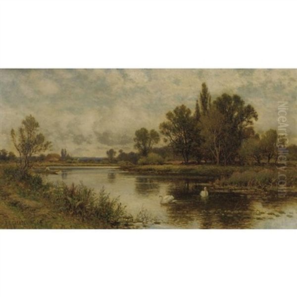 Landscape With Pond And Swanns - view 1