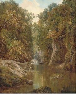 A Wooded River Landscape A Wooded River Landscape