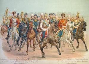 "l'empereur Nicolas Alexandrovitch En Tenue De 10 Regimentsdont Sa Majeste Est Chef by Hugo Elias Backmansson