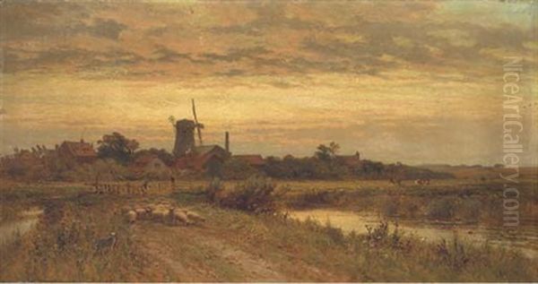 A Summer's Evening by Alfred Augustus Glendening Sr.