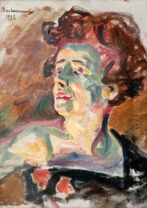 Portrait Of A Woman by Hugo Elias Backmansson