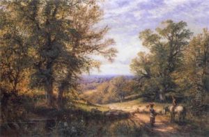 Country Folk On A Sunlit Road Country Folk On A Sunlit Road