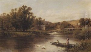 Thames Near Henley by Alfred Augustus Glendening Sr.