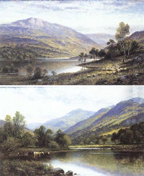 Cattle Watering In A Valley - view 1