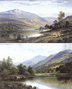 Cattle Watering In A Valley
