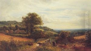 Kent Countryside by Alfred Augustus Glendening Sr.