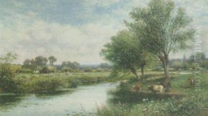 A River Scene A River Scene