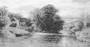 Near Shepperton by Alfred Augustus Glendening Sr.